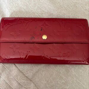 LV Red Verneis wallet - inside in excllent condition
